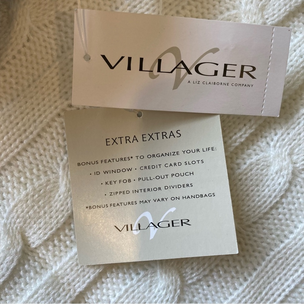 NEW Villager by Liz Claiborne Black Shoulder Purse Bag - Picture 8 of 12